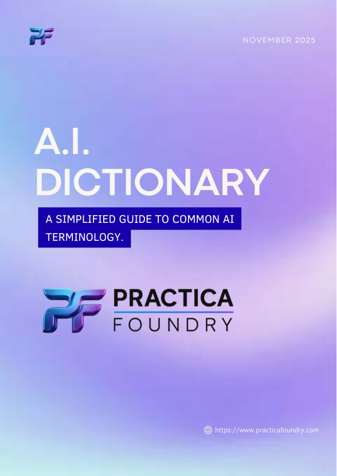 Cover of the Practica Foundry A.I. Dictionary